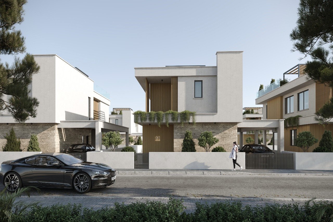 Anlagevilla (3+1 Schlafzimmer) mit garantierter Rendite von 5 %, 150 m vom Meer entfernt, direkt am Yachthafen in Zypern.