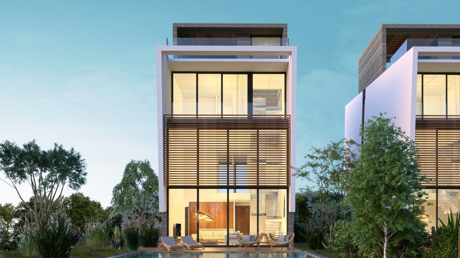 Luxuriöse Villa mit 3+1 Schlafzimmern, zwei Badezimmern, Swimmingpool und herrlichem Meerblick