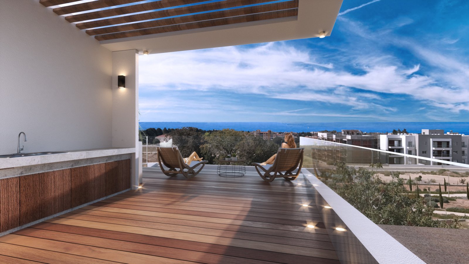 Luxuriöse Villa mit 3+1 Schlafzimmern, zwei Badezimmern, Swimmingpool und herrlichem Meerblick