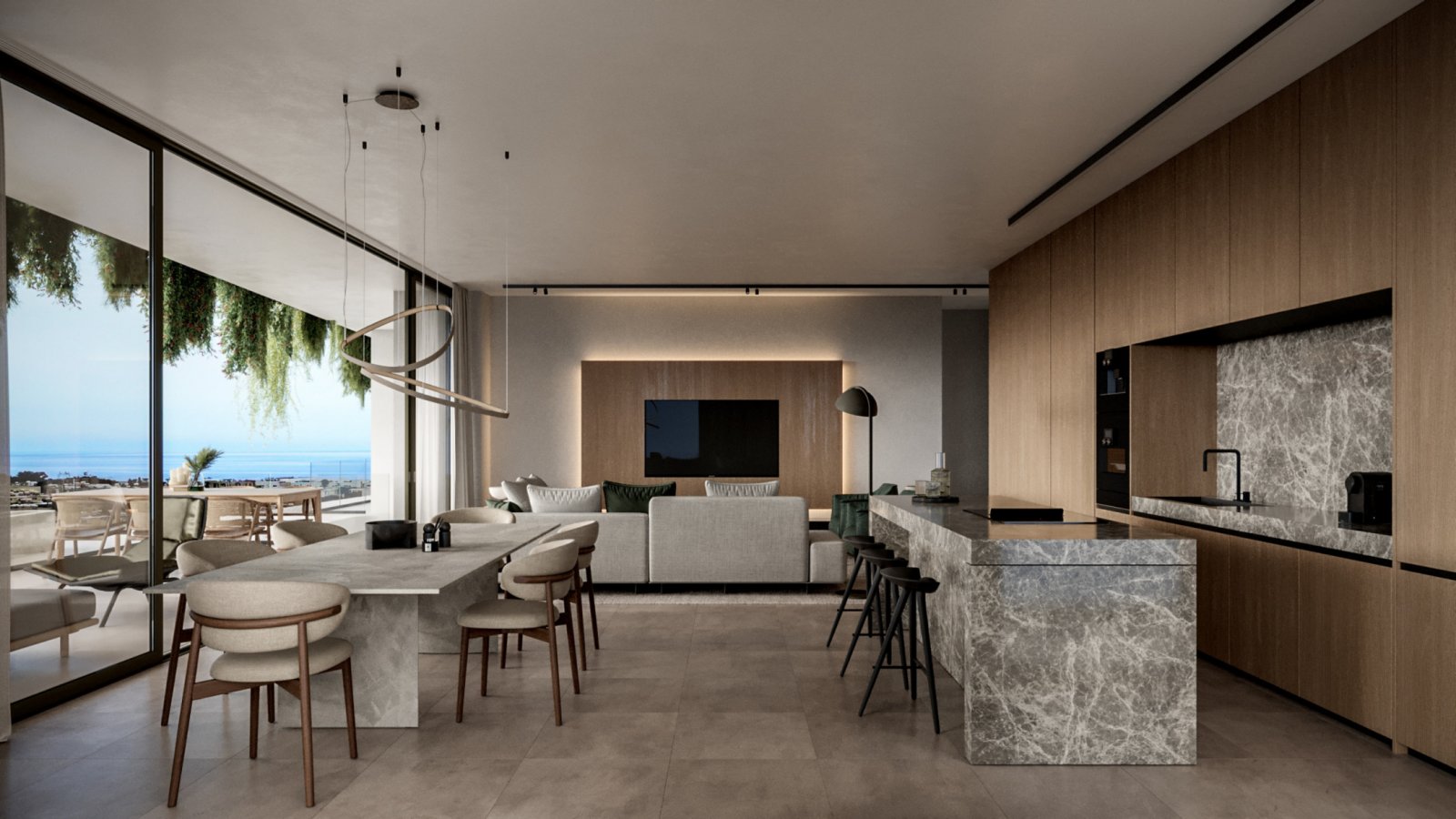 Luxuriöse 2 Zimmer mit Meerblick in Paphos