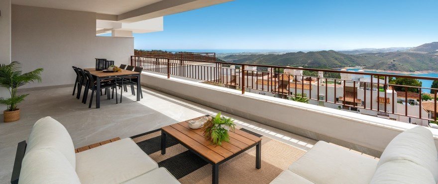 Luxusapartment mit Panoramablick in einer modernen Anlage – Strände und Golfplätze in unmittelbarer Nähe, Costa del So