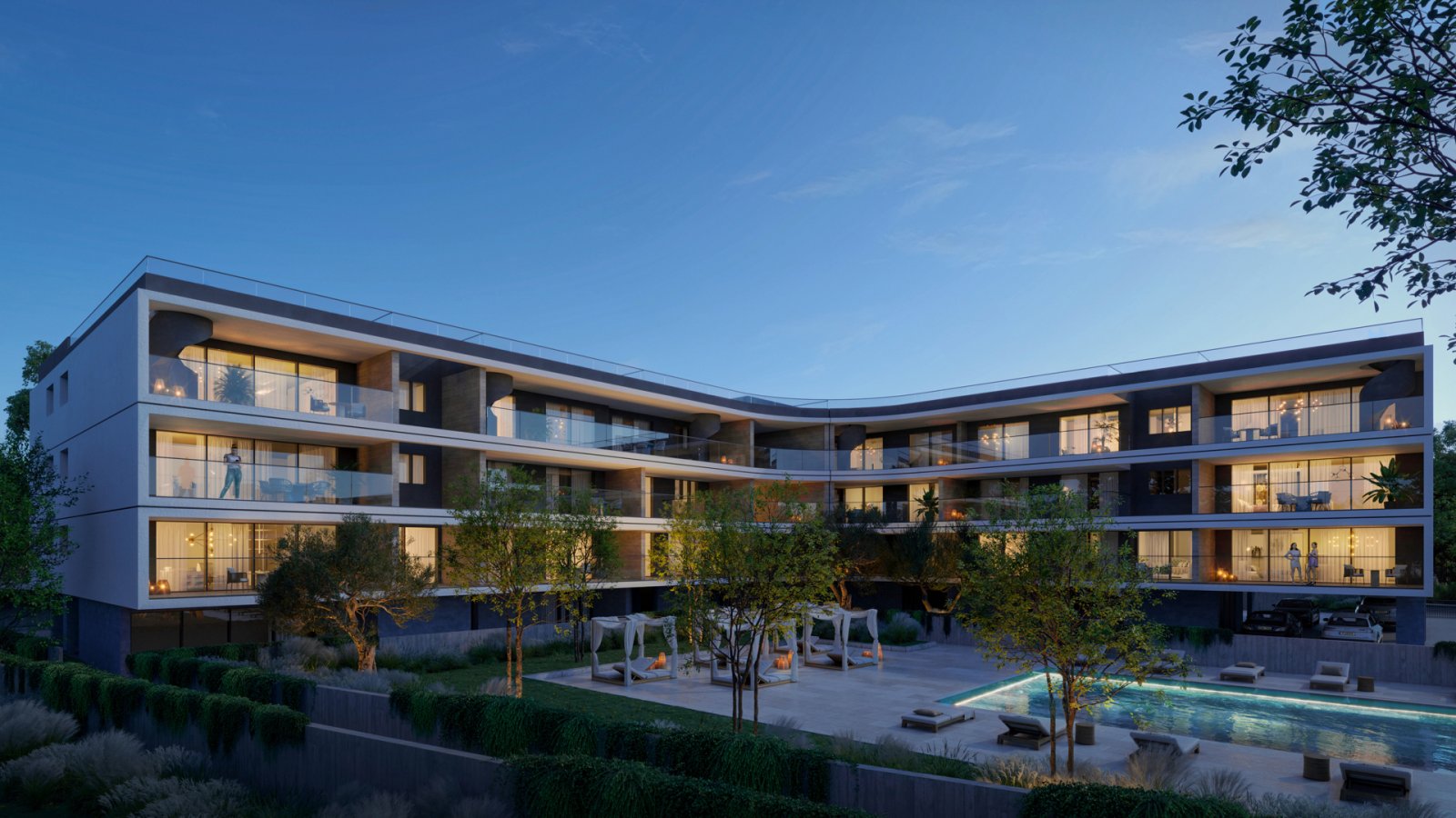 Moderne Dreizimmerwohnung → in Strand- und Zentrumsnähe, Meerblick → Paphos