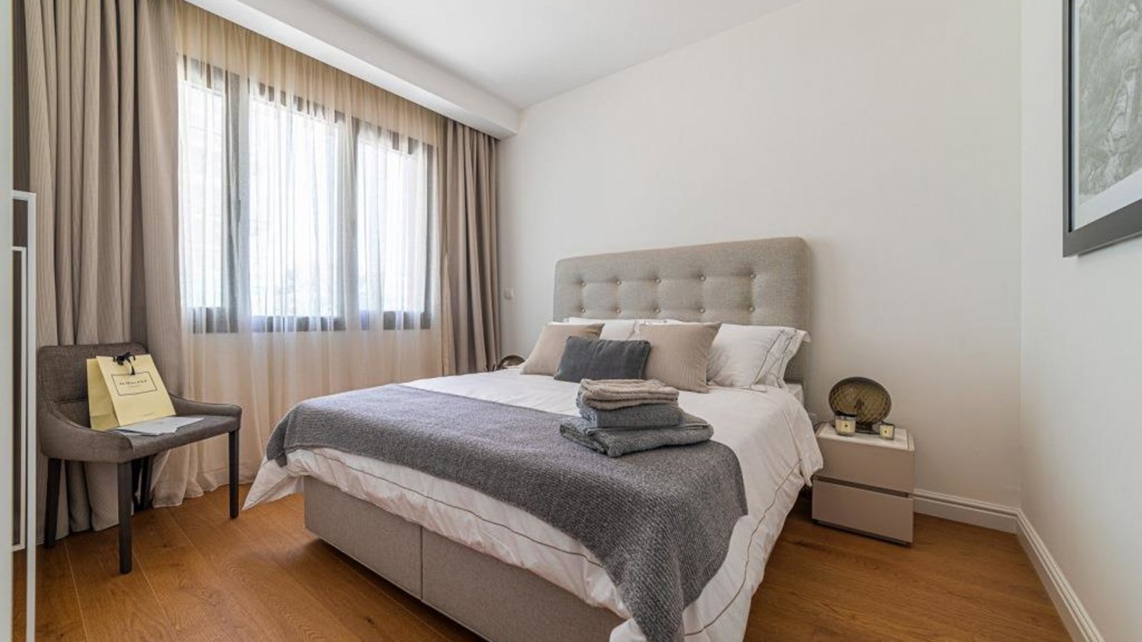 Anlageapartment, ein Schlafzimmer → Panoramablick aufs Meer, in Strandnähe → Paphos