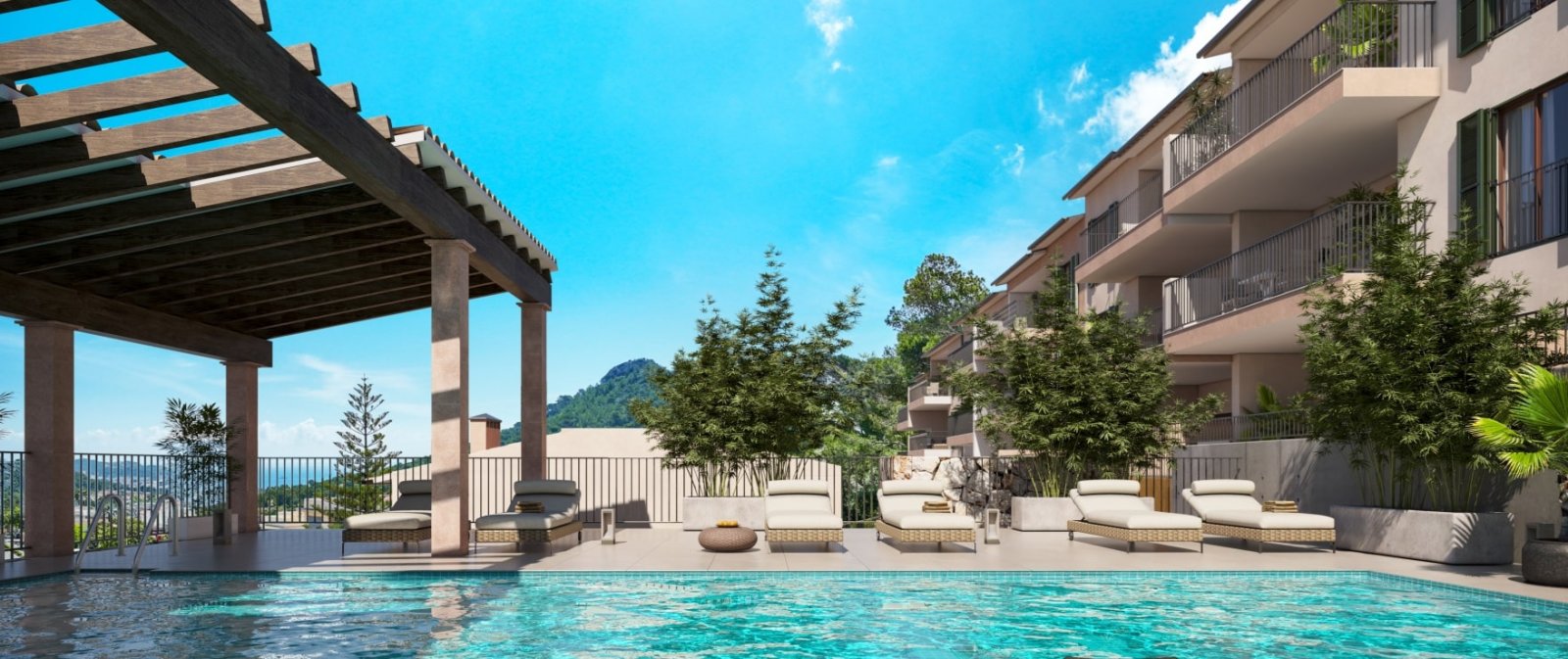 Großzügiges Apartment mit Terrasse für anspruchsvolle Gäste in der renommierten Wohnanlage Oliu, Capdepera, Mallorca