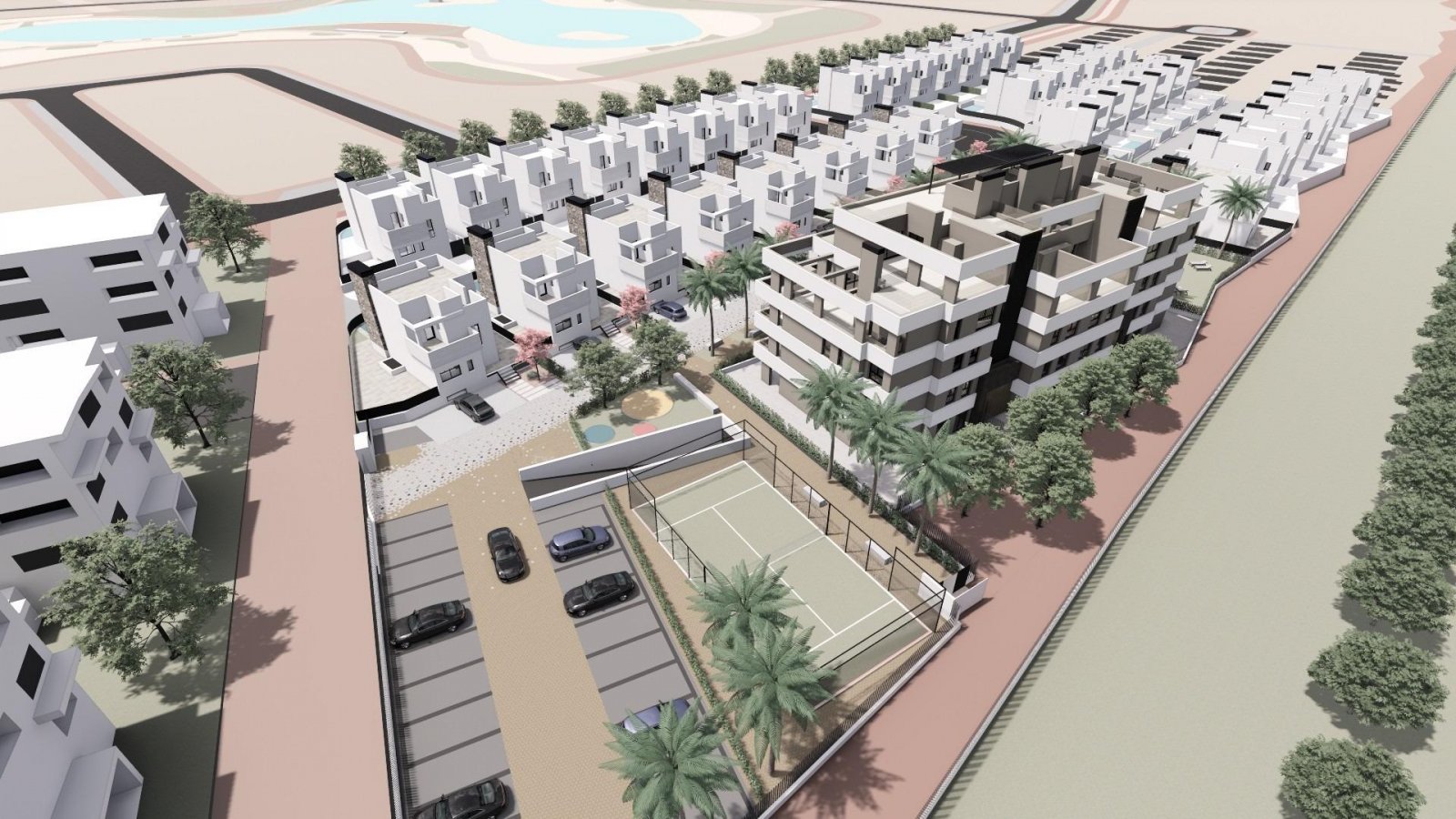 Exklusive Dreizimmerwohnung mit Terrasse und Grünanlage – Murcia