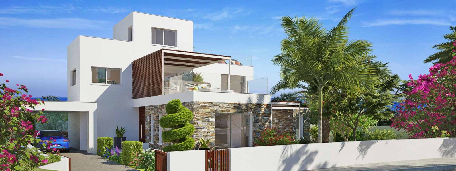 Luxuriöse Villa mit 4 Schlafzimmern und Garten in Meeresnähe, Paphos