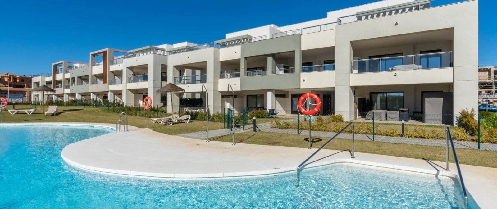 Elegantes Apartment, moderner Komplex in der Nähe von Playa Ancha → Costa del Sol