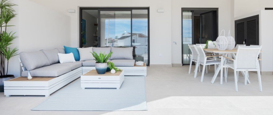 Elegantes Apartment, moderner Komplex in der Nähe von Playa Ancha → Costa del Sol