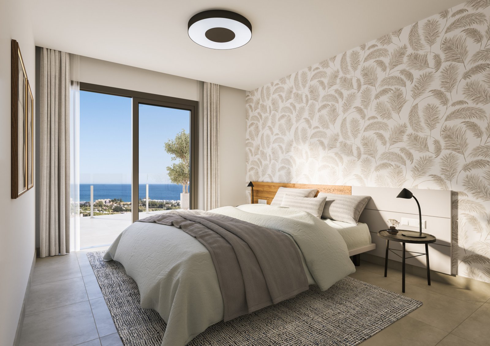 Stilvolles Apartment, sonniger Ferienort mit Meerblick, Estepona, Costa del Sol