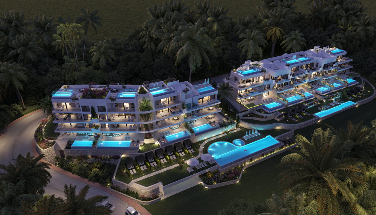 Exklusive Apartments → private Gärten, Swimmingpool und Fitnessbereich → Orihuela