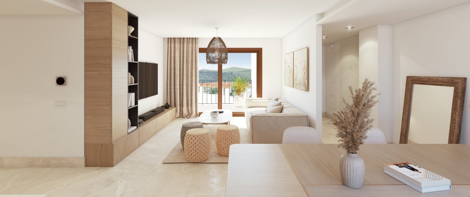 Großzügiges Apartment mit Terrasse in erstklassiger Lage Benahavis Costa del Sol Luxusresidenz am Golfplatz.