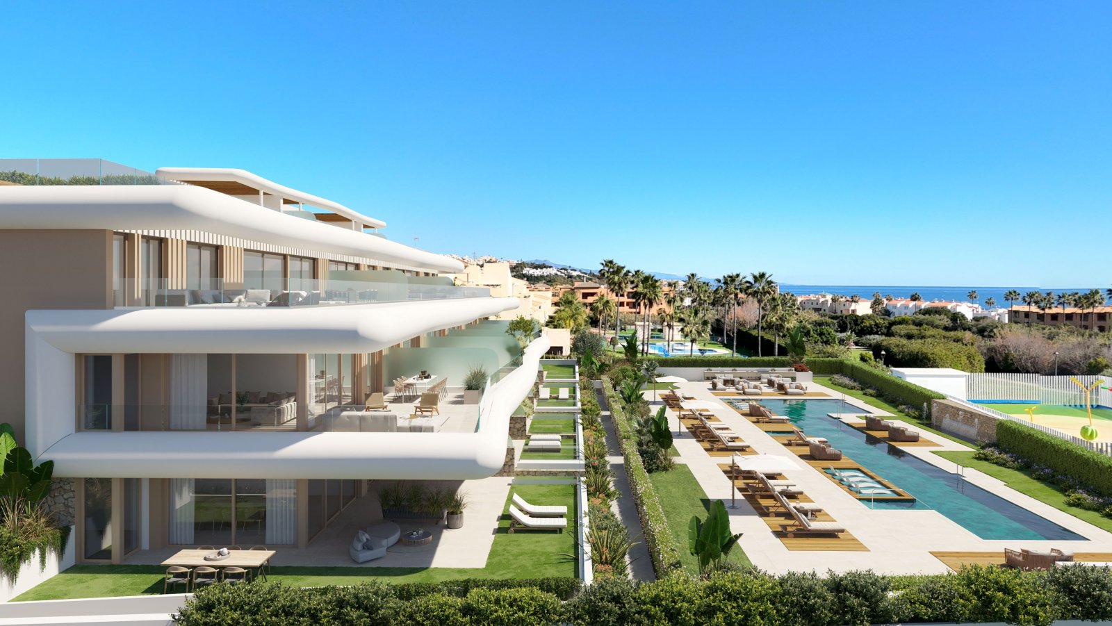 Exklusive Apartments und Penthäuser → 2 km vom Meer, 400 m vom Golfplatz entfernt → Casares Costa