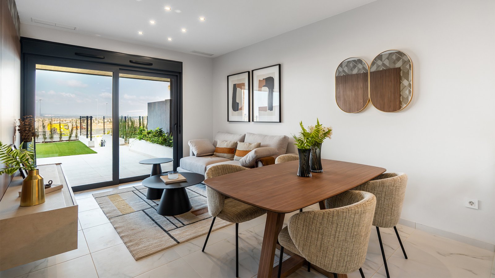 Modernes Apartment am rosafarbenen See, nur wenige Minuten vom Meer entfernt und in der Nähe von renommierten Golfplätzen.