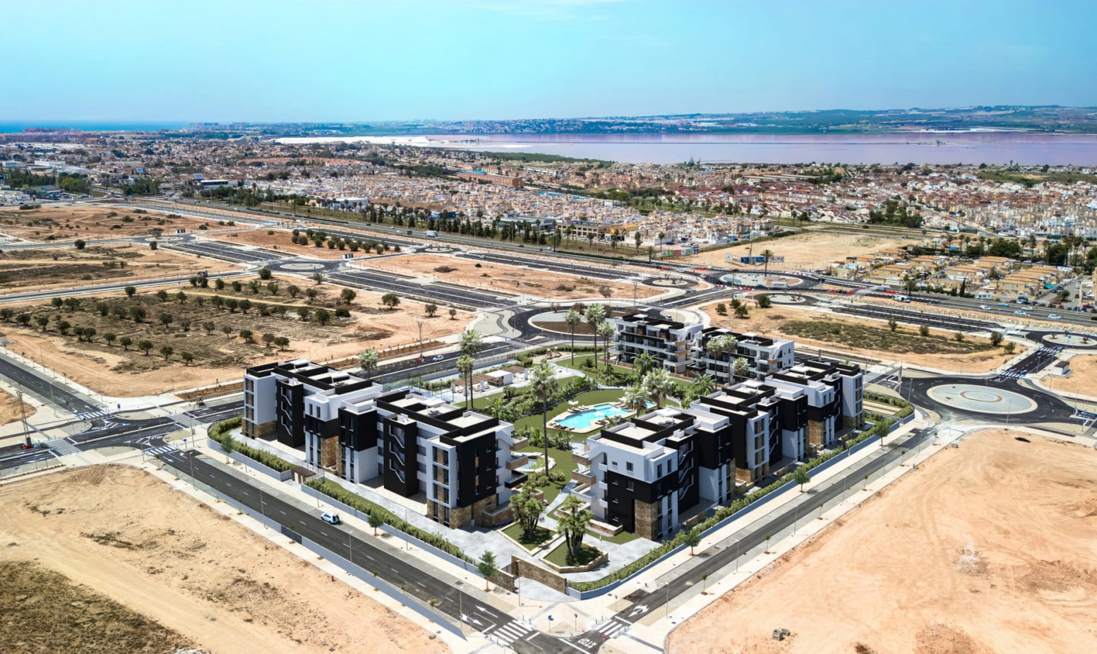 Moderne Apartments → 5 km vom Meer entfernt, Swimmingpool und Gartenanlage → Torrevieja