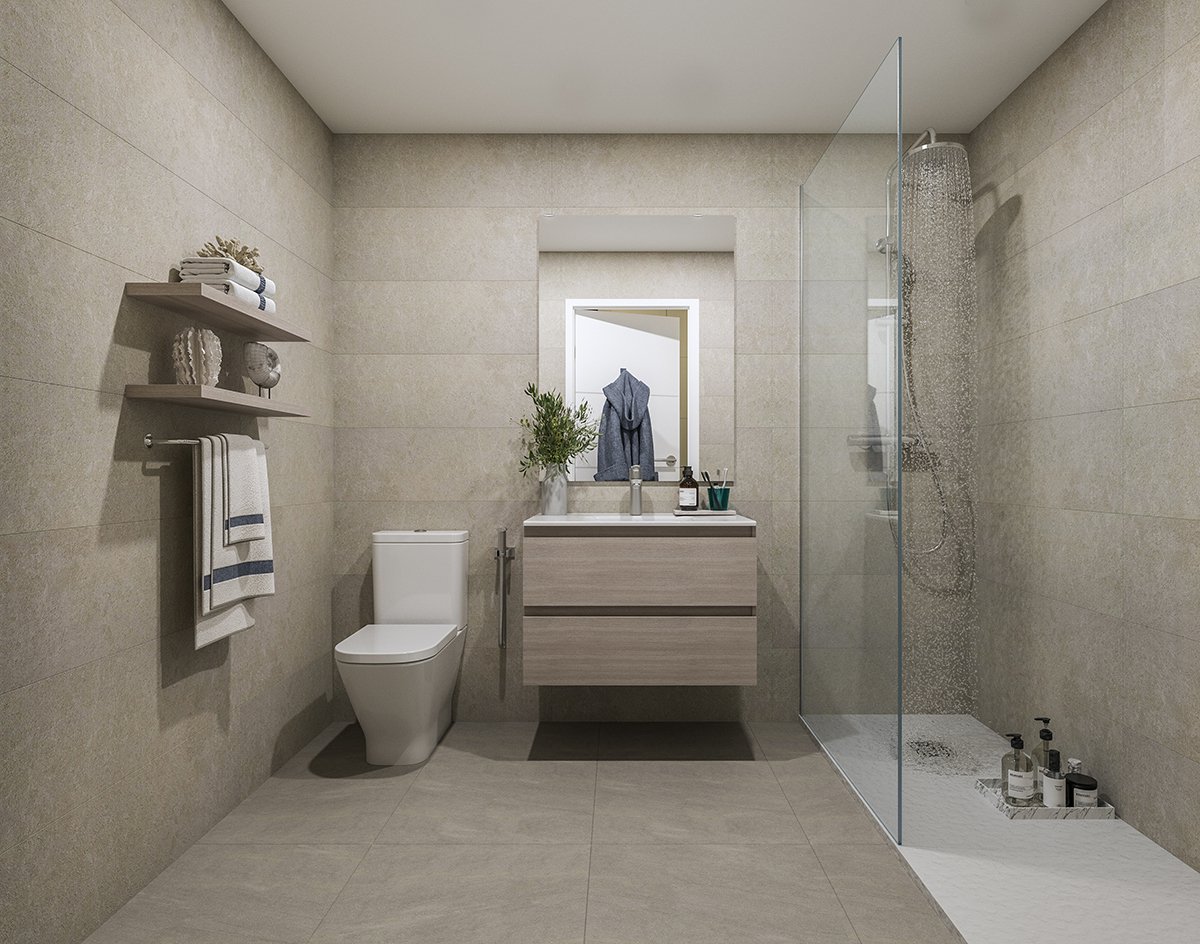 Moderne Apartments → 1,2 km vom Meer entfernt, Pool und private Terrassen → Manilva