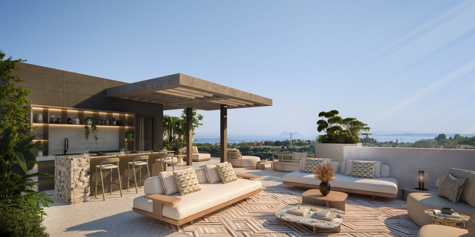 Exklusive Apartments → Meerblick, 2 km vom Strand entfernt → Estepona