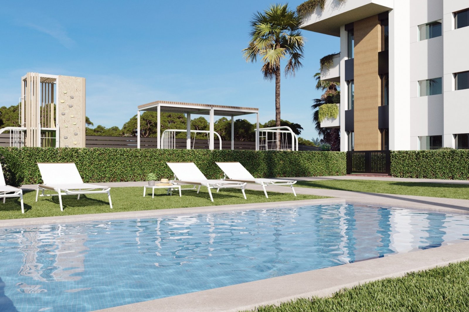Exklusive Apartments → 5 km vom Meer entfernt, Swimmingpool und Gartenanlage → Torre-Pacheco