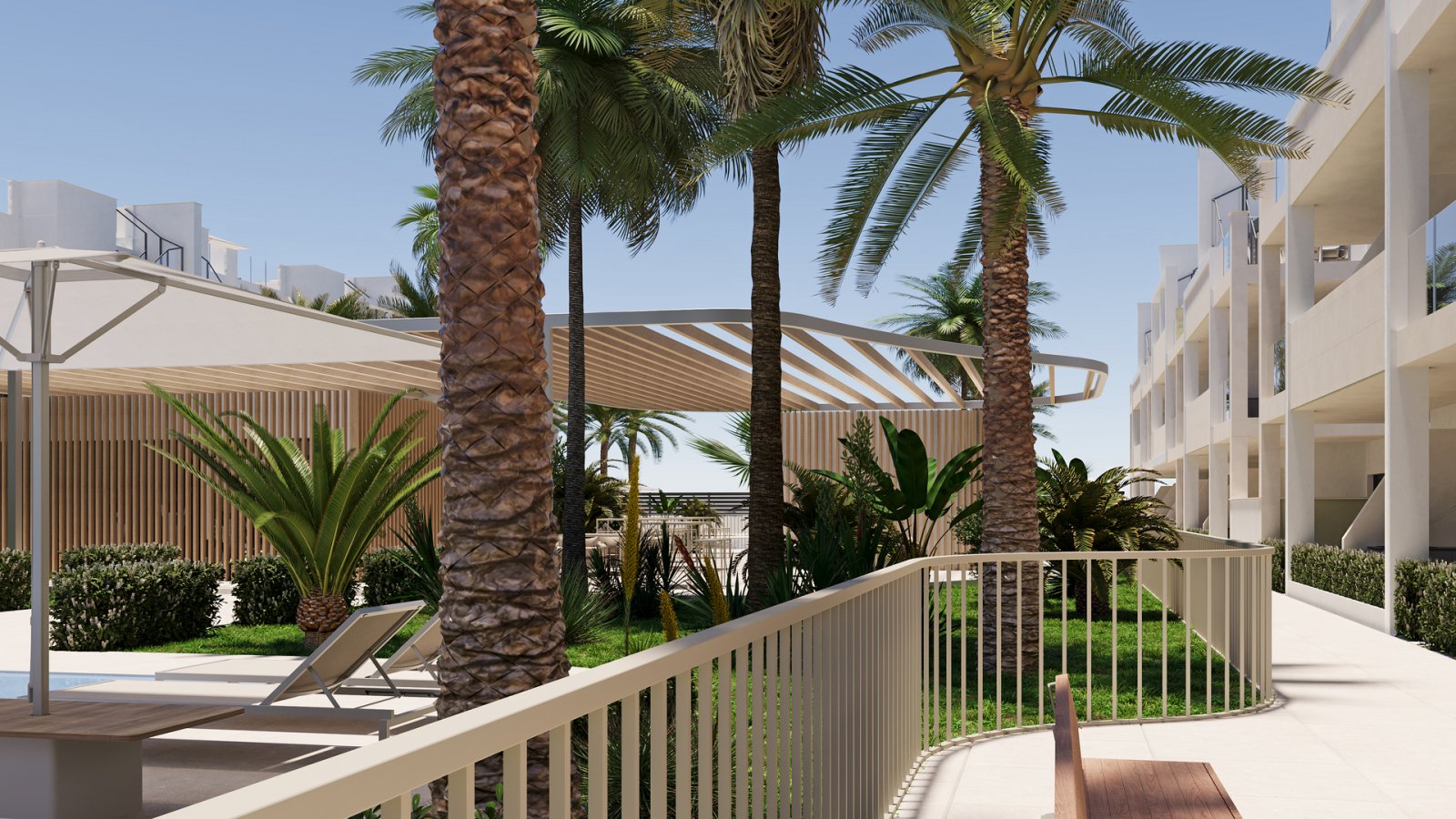 Moderne Apartments in Flughafennähe mit Pool und Garten, Torre-Pacheco