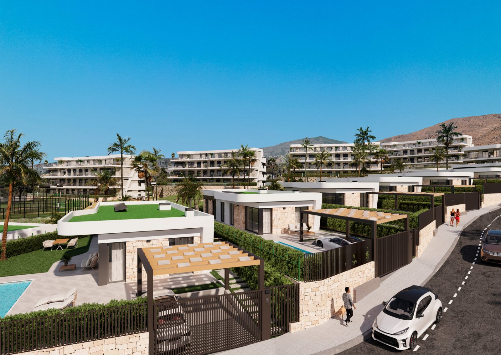 Luksusowe apartamenty z widokiem na morze, 3 km od plaży, Finestrat