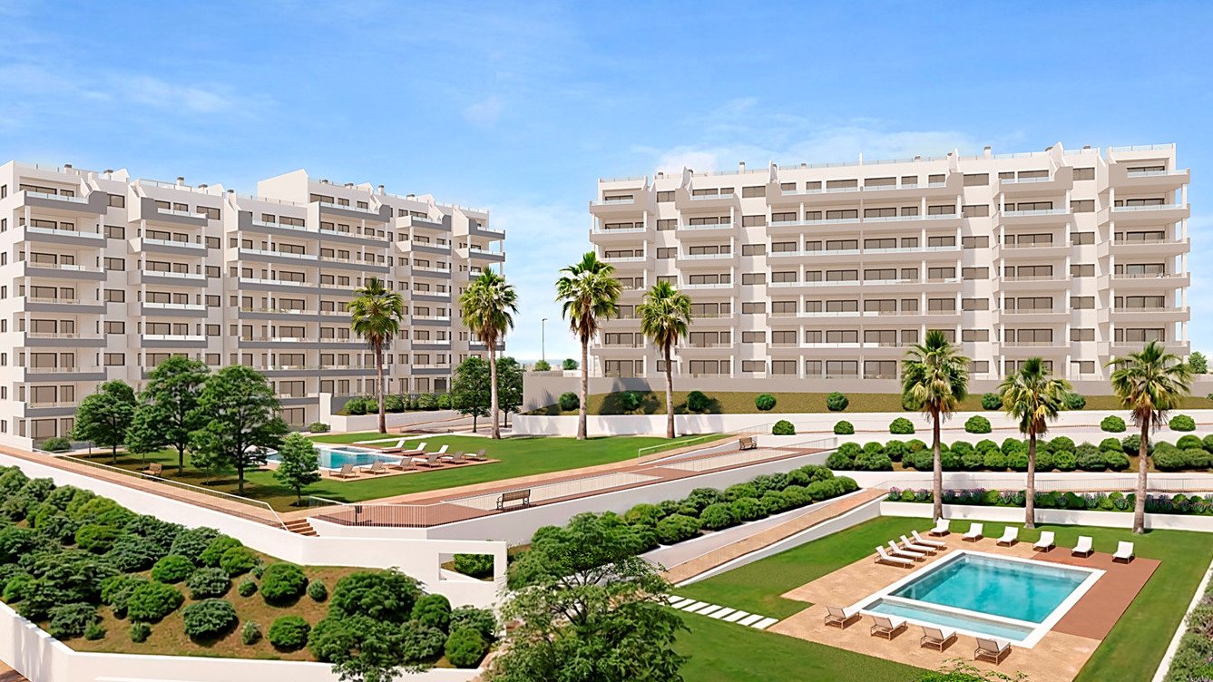 Nowoczesne apartamenty z basenem i tarasami, San Miguel de Salinas