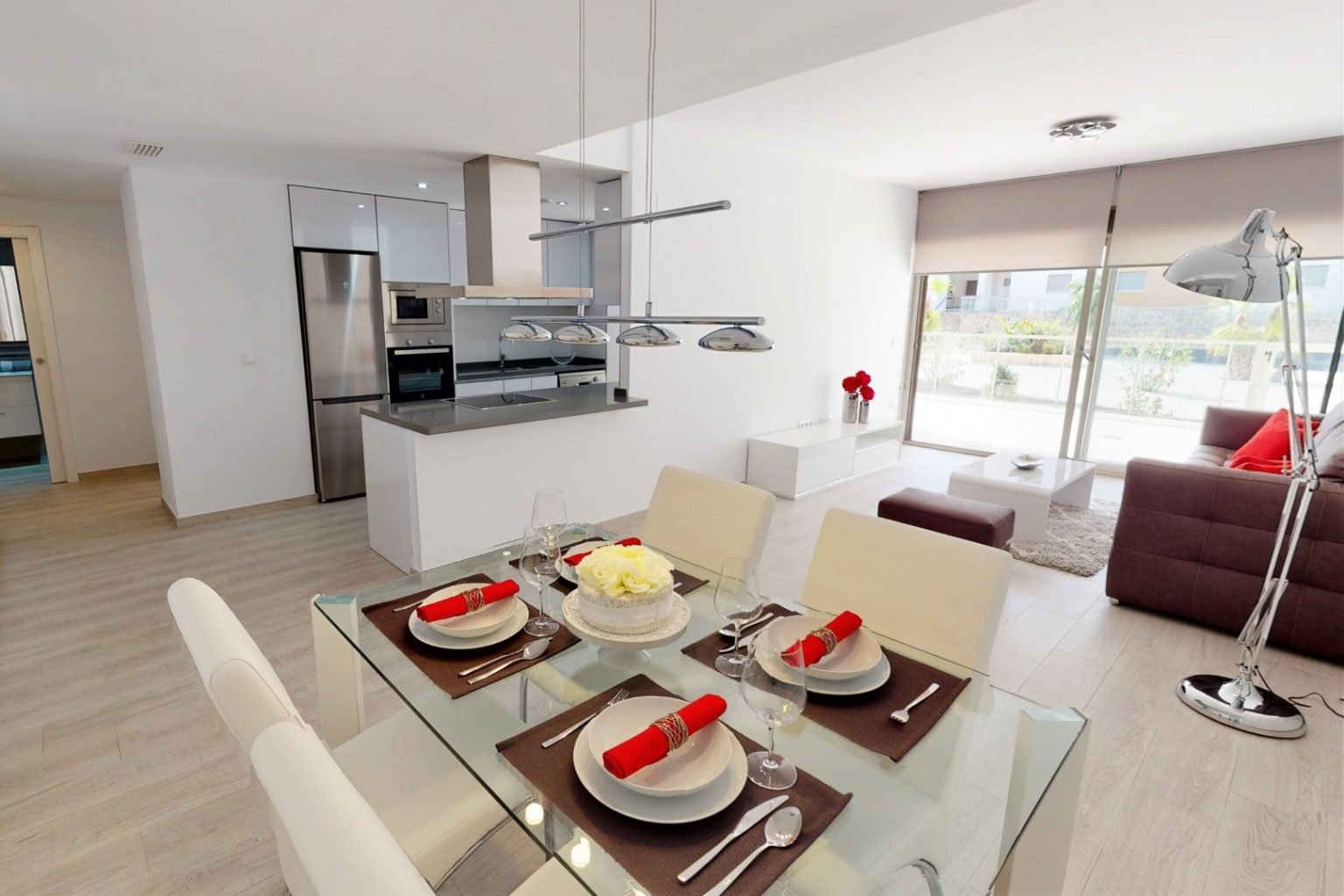 Nowoczesne apartamenty z basenem i tarasami, San Miguel de Salinas