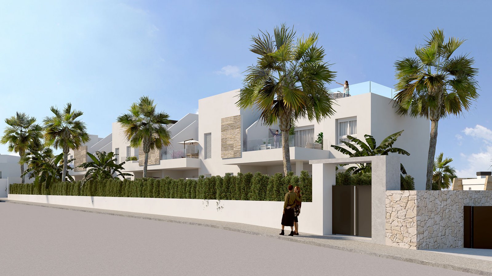 Nowoczesny apartament z basenem i ogrodem, Algorfa