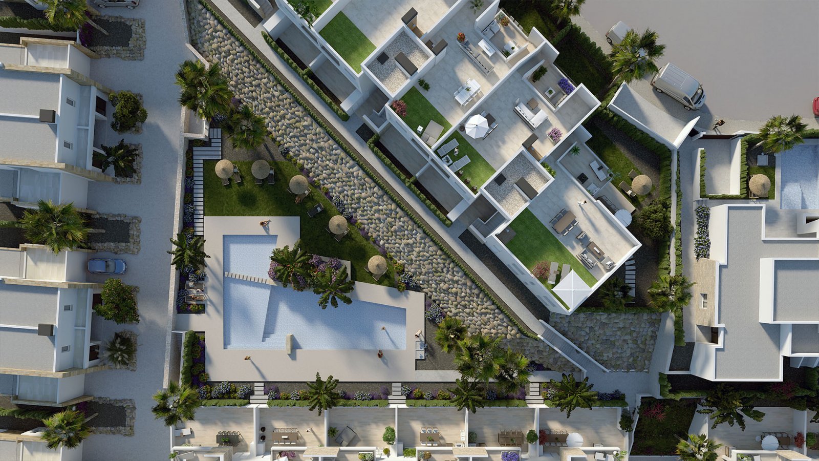 Nowoczesny apartament z basenem i ogrodem, Algorfa