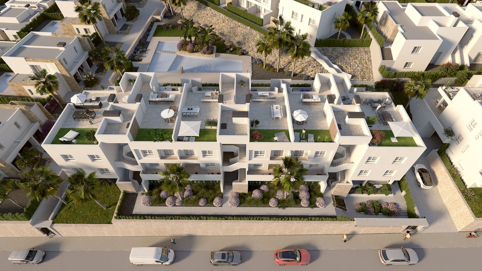 Nowoczesny apartament z basenem i ogrodem, Algorfa