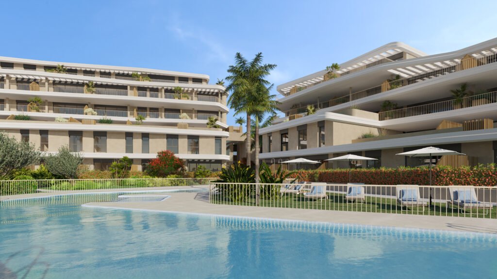 Ekskluzywne apartamenty z widokiem na morze, 2 km od plaży, Estepona