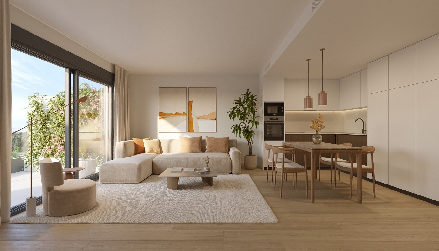 Ekskluzywny apartament z widokiem na morze, 3 km od plaży, Las Lagunas de Mijas