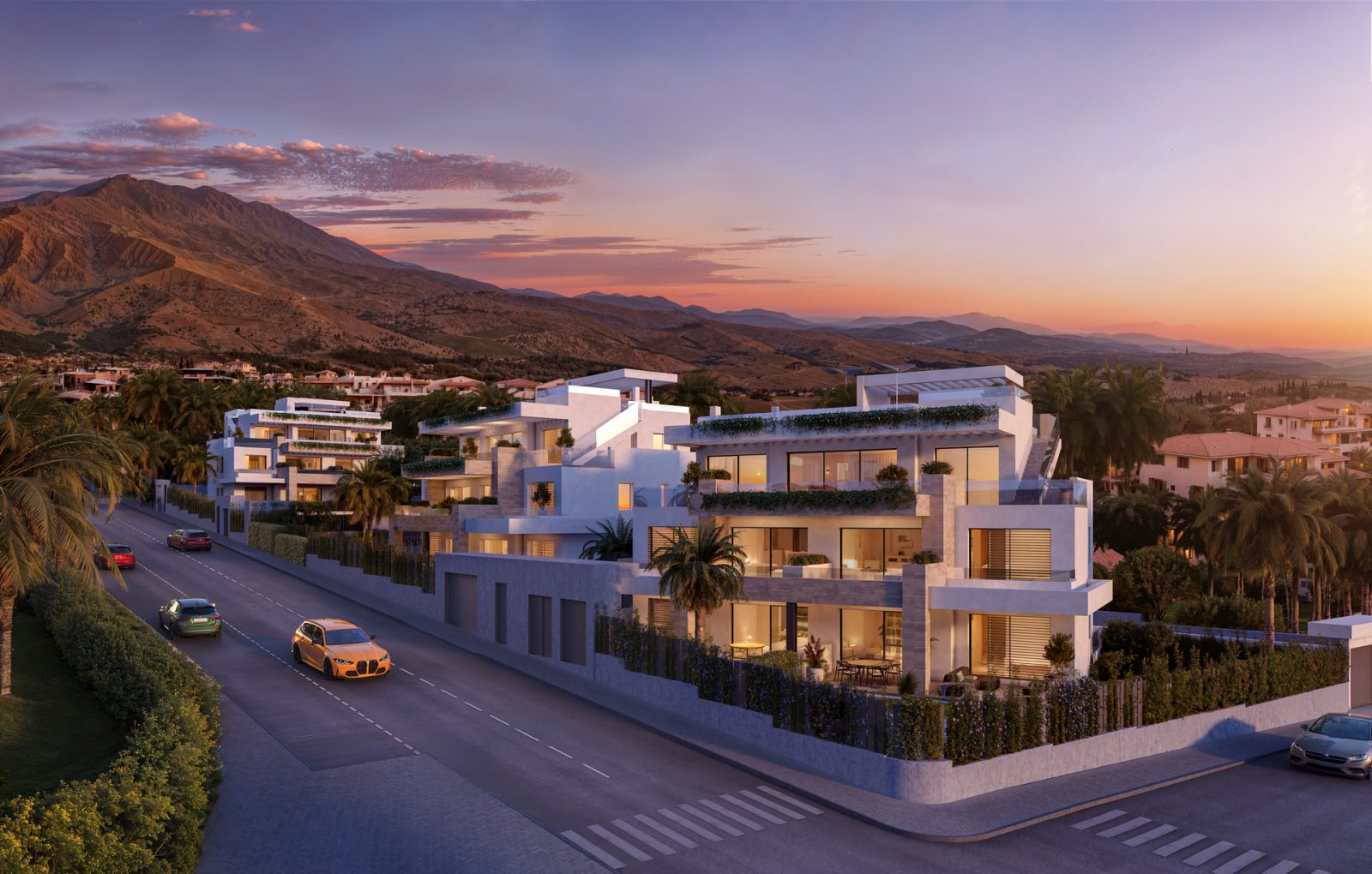 Nowoczesny apartament z widokiem na morze, tarasem i basenem, Buenas Noches