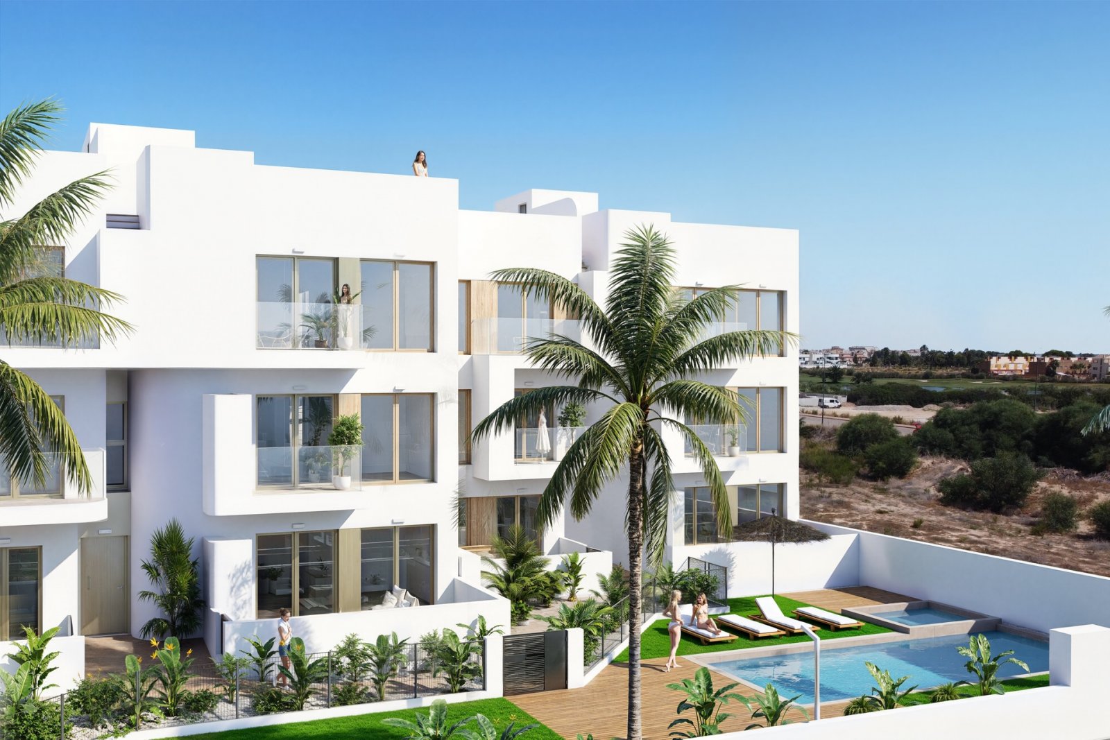 Luxusapartments am Meer mit Swimmingpool, Los Alcázares