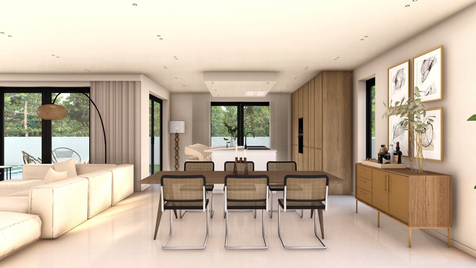 Ekskluzywne wille rodzinne, prywatne baseny i widok na morze, Finestrat