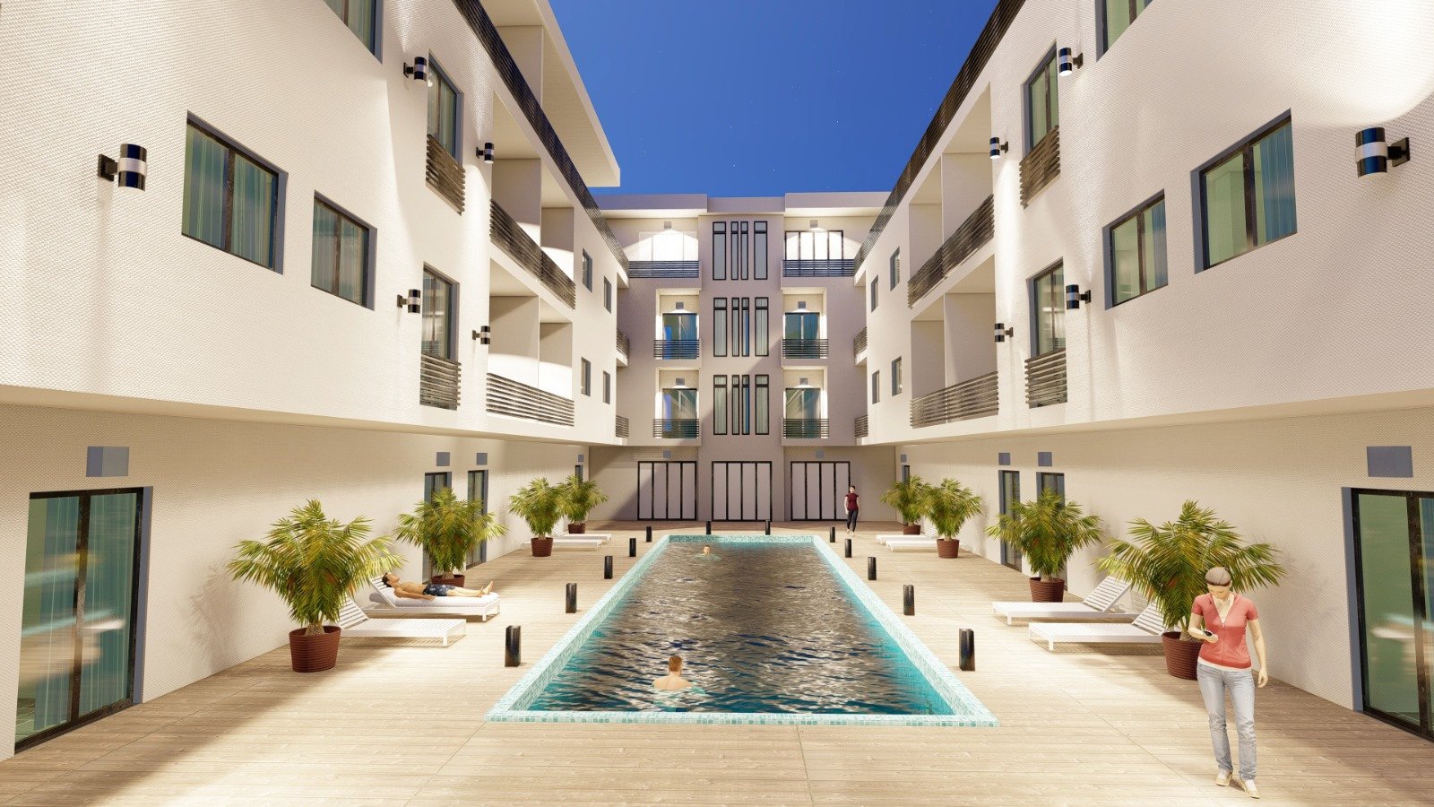 Zwei-Zimmer-Apartment mit Poolblick – Ratenzahlung möglich, Athena Resort, Hurghada