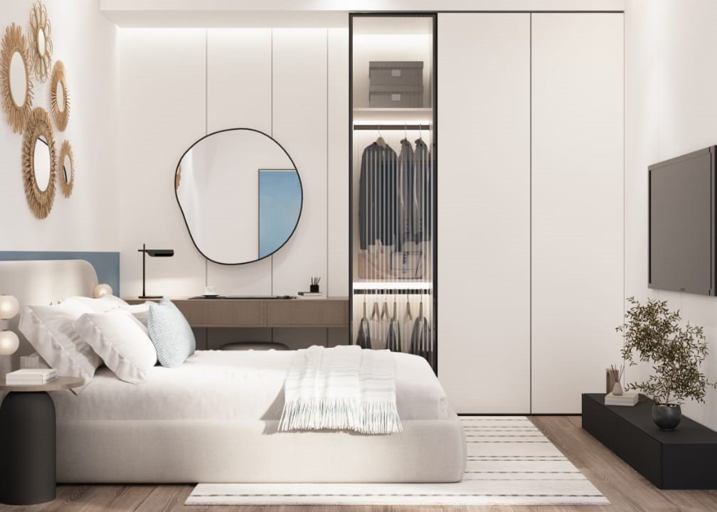 Dwupokojowe mieszkanie z tarasem i bezpośrednim dostępem do basenu – Long Beach Residence, prywatna plaża