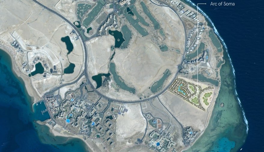 Ekskluzywny apartament z trzema sypialniami, możliwość płatności ratalnej, Arc of Soma Lagoon – luksus, golf i podwodny raj na egipskiej Riwierze