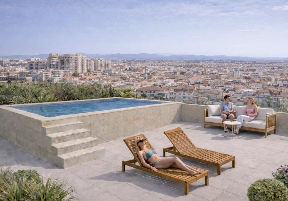 Przytulne mieszkanie na parterze 400 m od plaży w rezydencji w Torrevieja