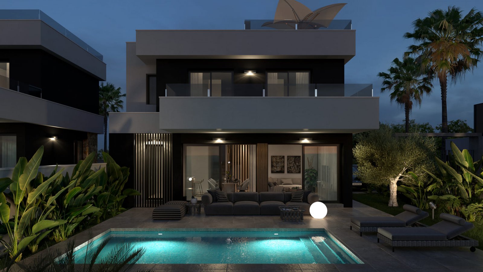 Ekskluzywne domy wolnostojące z prywatnym basenem i ogrodem, Ciudad Quesada