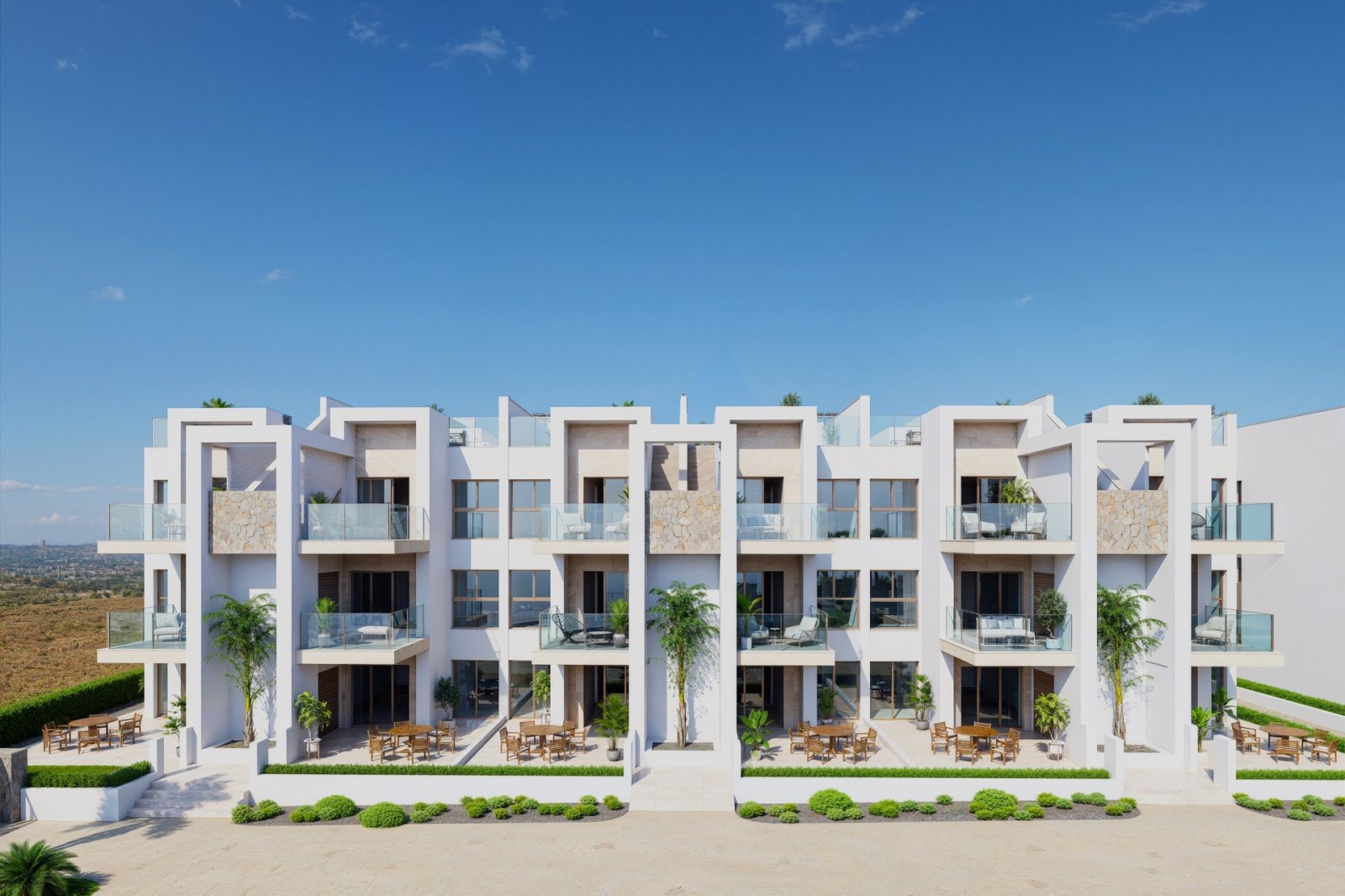 Luksusowe apartamenty 300 m od morza, 1 km od pola golfowego, Los Alcázares