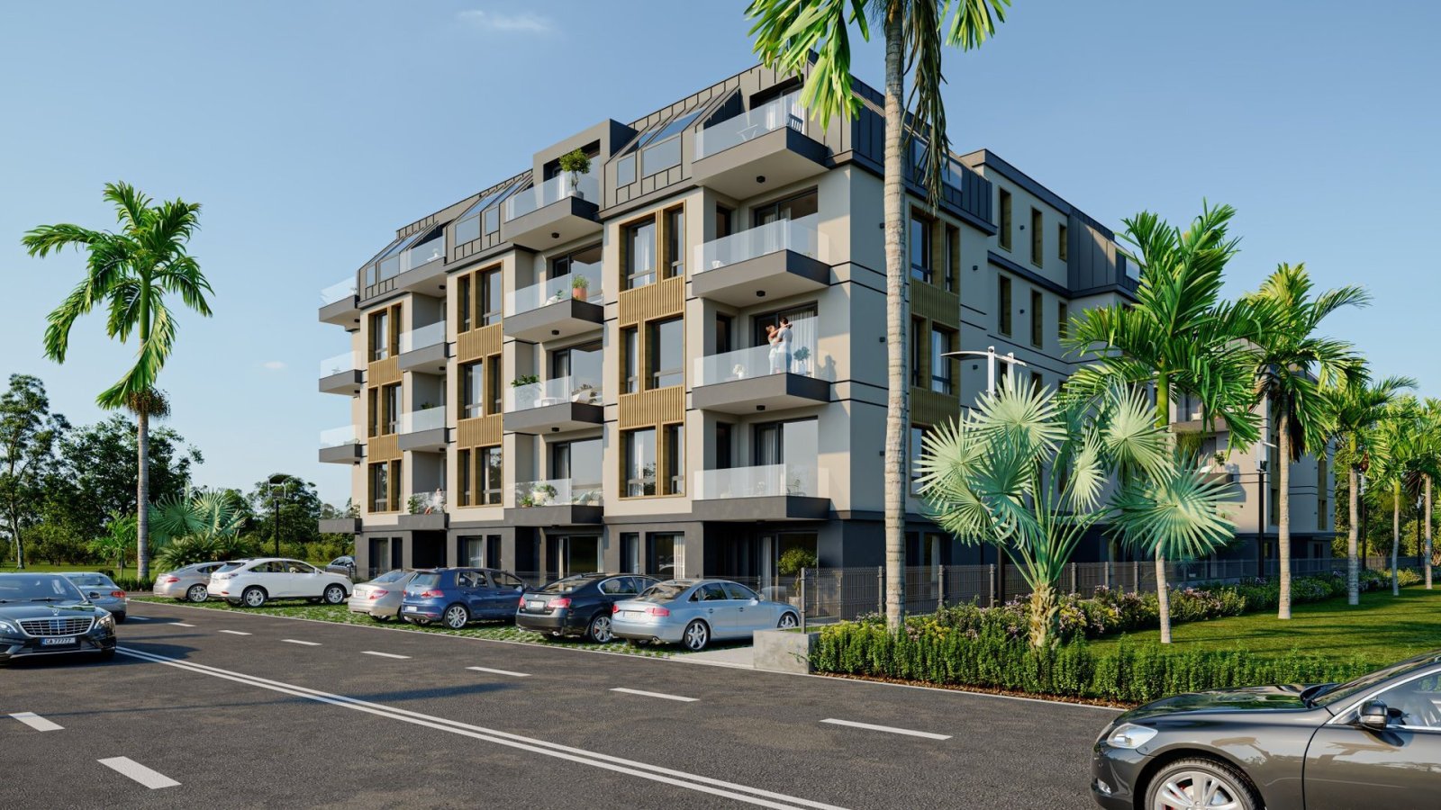 Różne mieszkania w nowoczesnym kompleksie mieszkaniowym Ravda City Residence Ravda Bułgaria