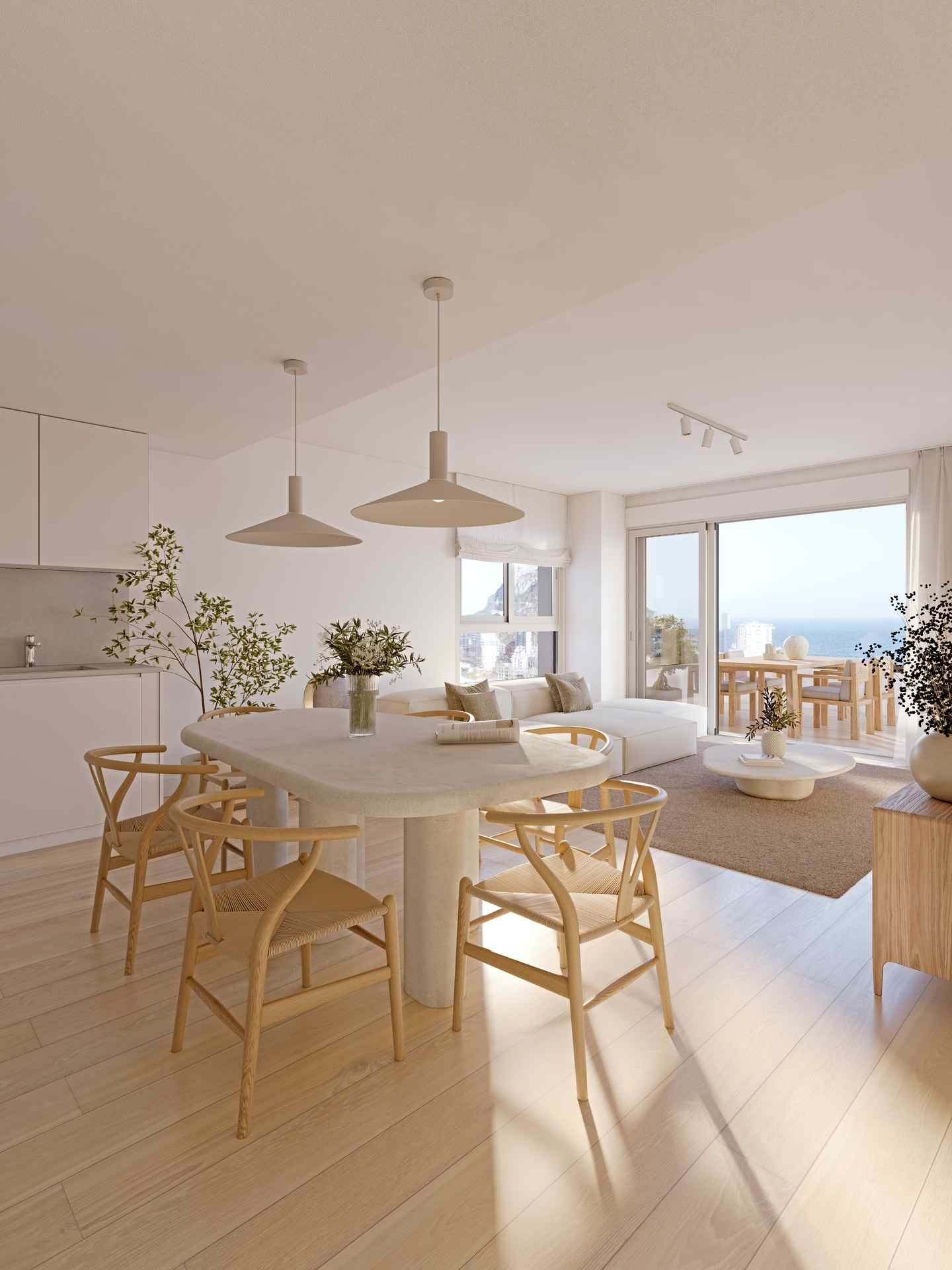 Exklusive Apartments mit Meerblick, 450 m vom Strand entfernt, Calpe