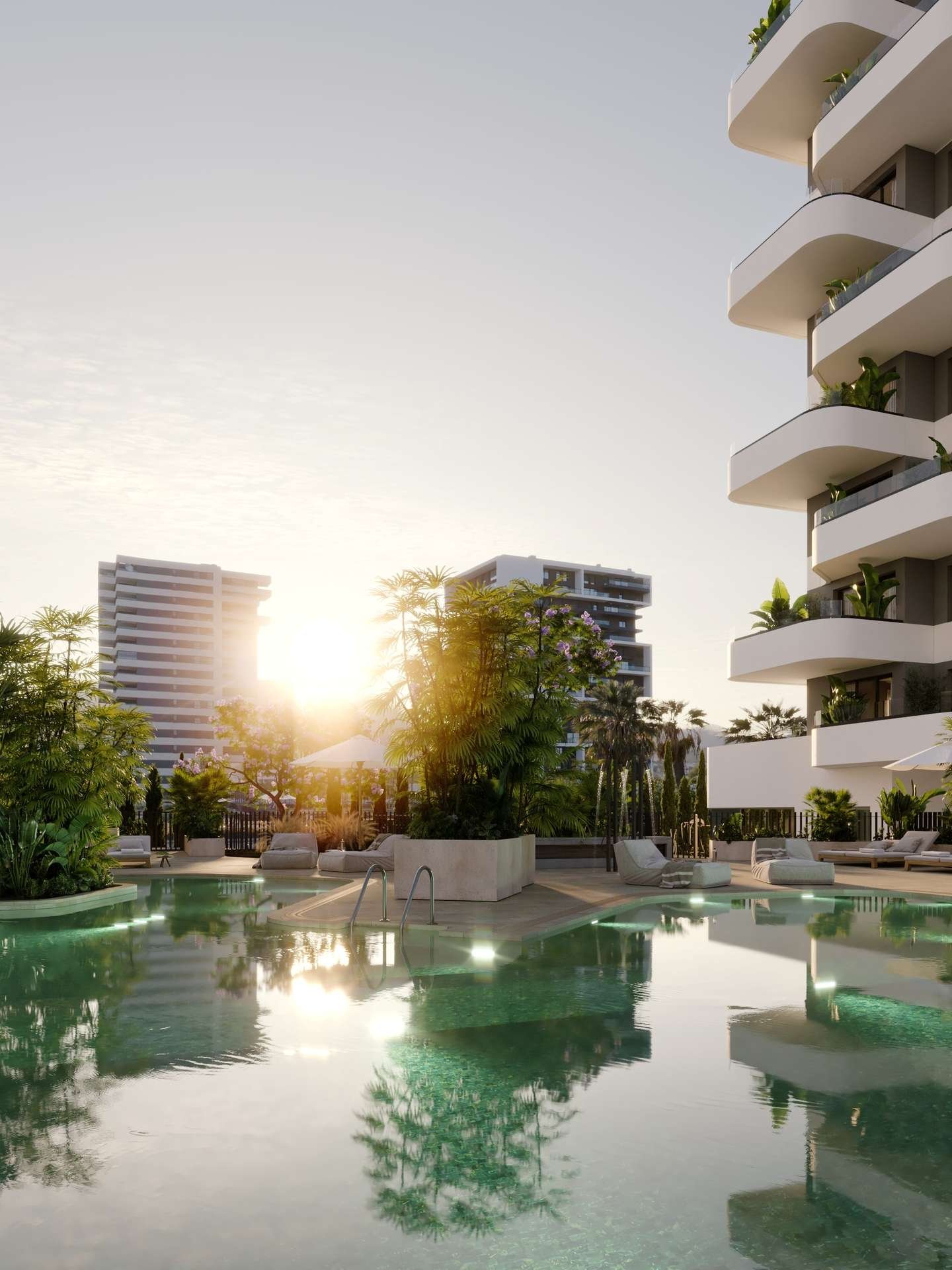 Exklusive Apartments mit Meerblick, 450 m vom Strand entfernt, Calpe