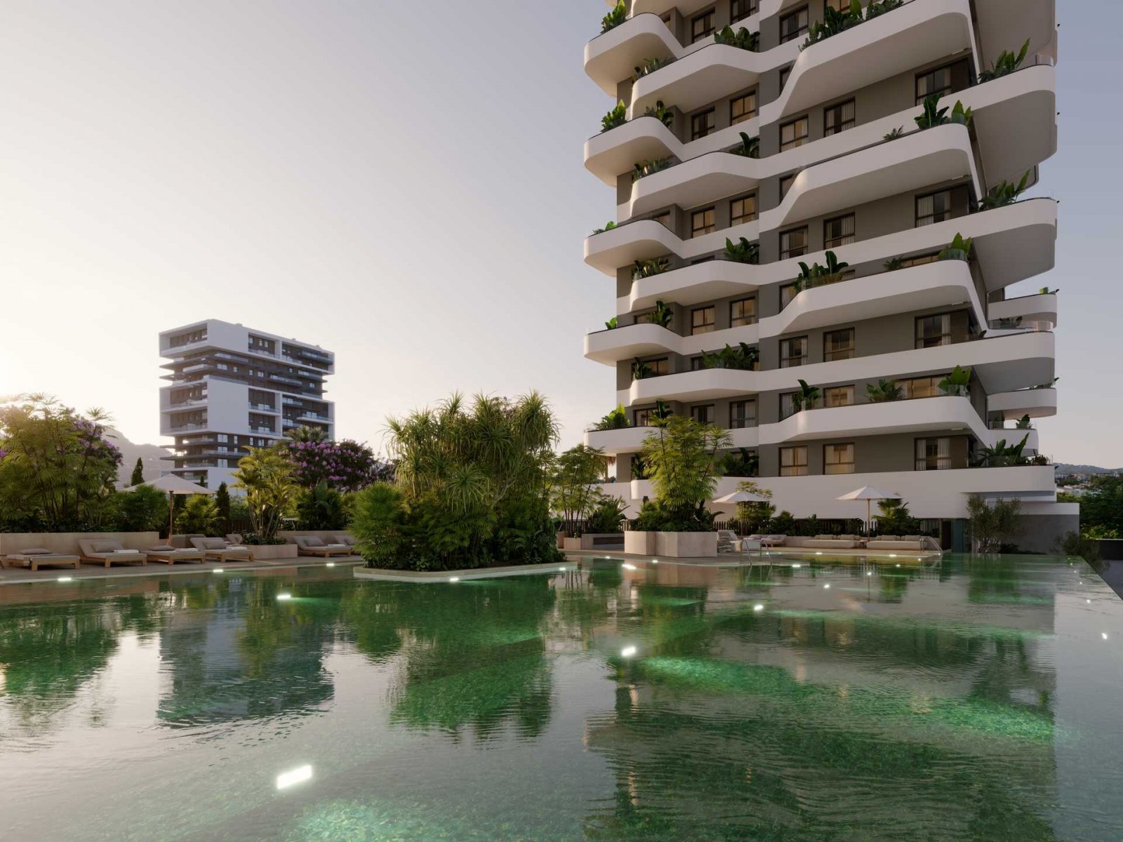 Exklusive Apartments mit Meerblick, 450 m vom Strand entfernt, Calpe