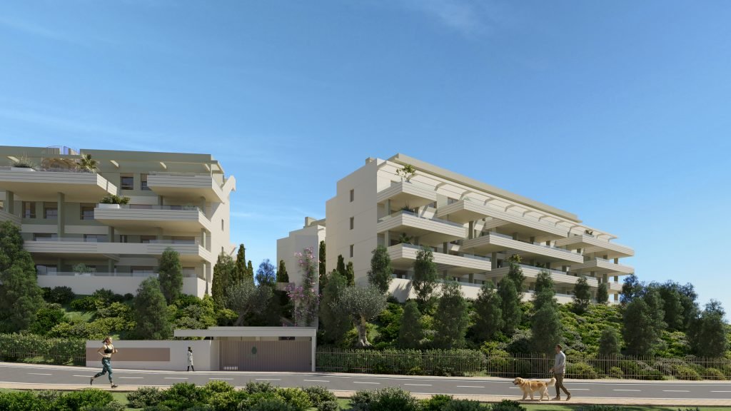 Nowoczesne apartamenty z widokiem na morze i basenem, Las Lagunas de Mijas