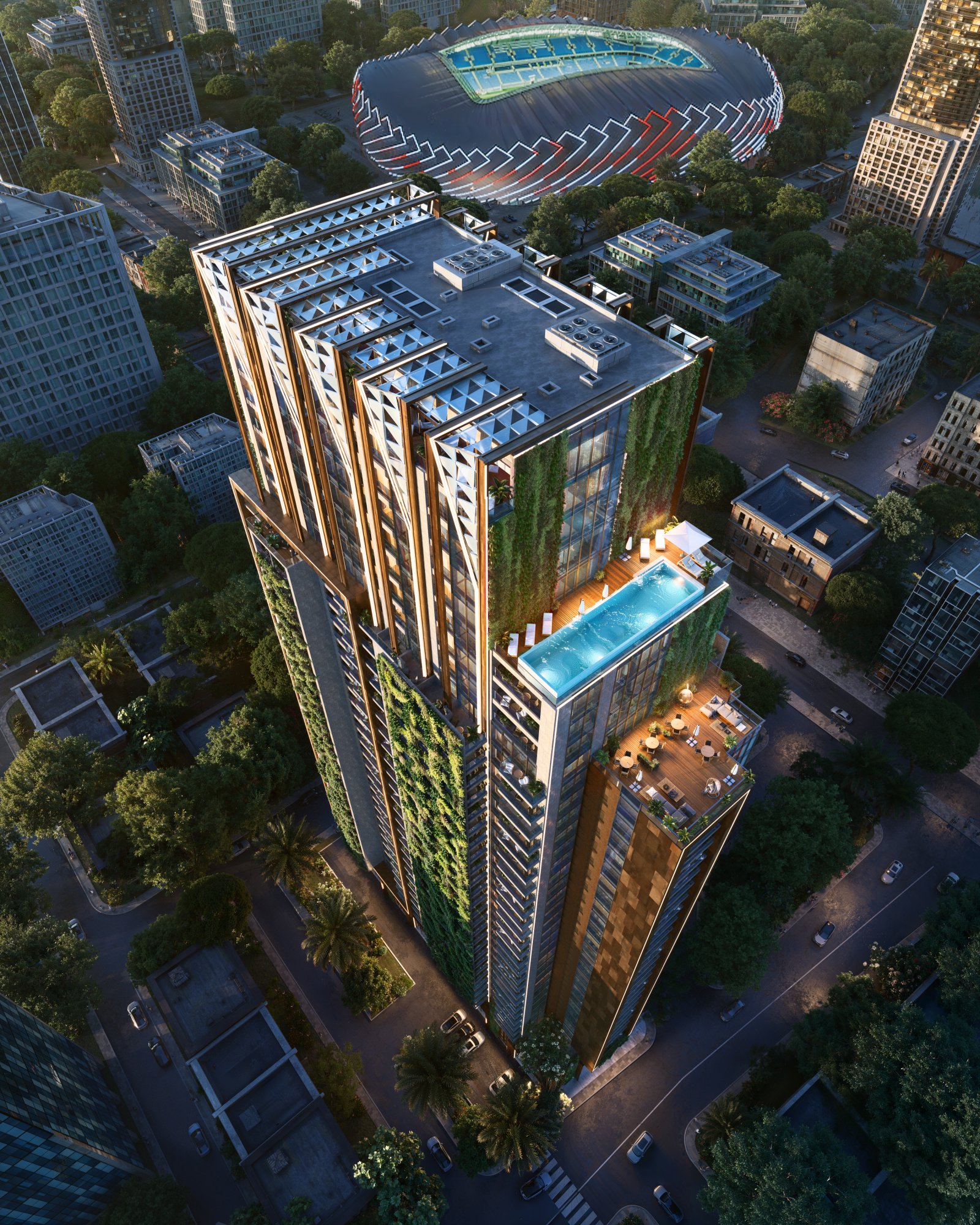 Luksusowy wielorodzinny kompleks mieszkaniowy klasy biznes w Batumi