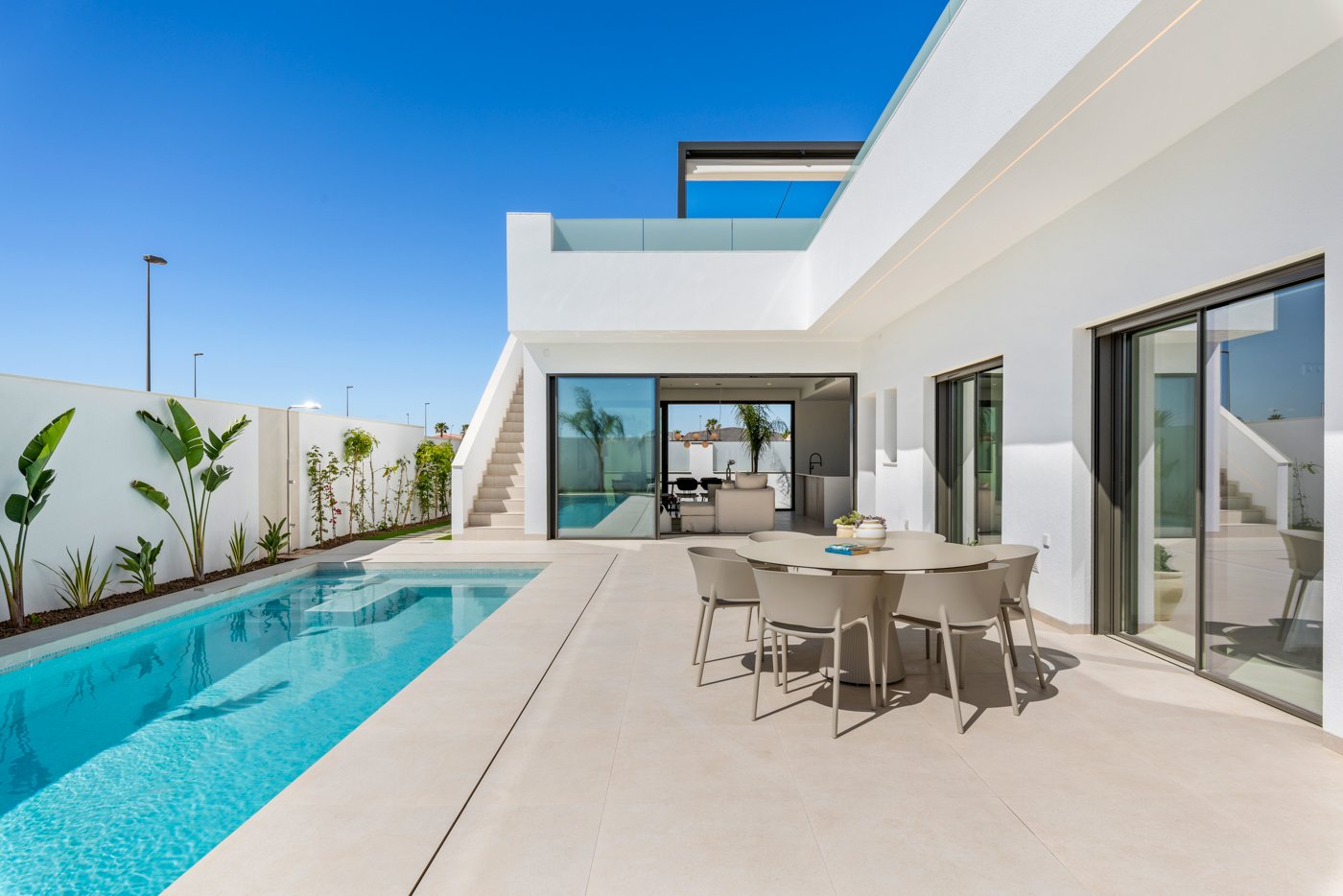 Przytulny, wolnostojący domek z prywatnym basenem i ogrodem, San Javier