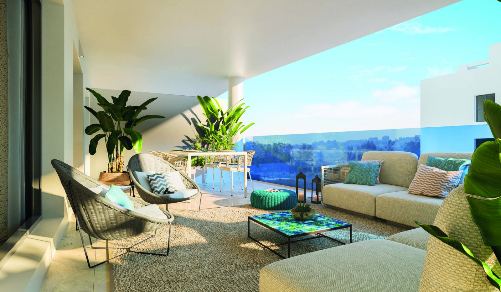 Nowoczesne apartamenty 2 km od morza z basenem i ogrodem, Las Lagunas de Mijas