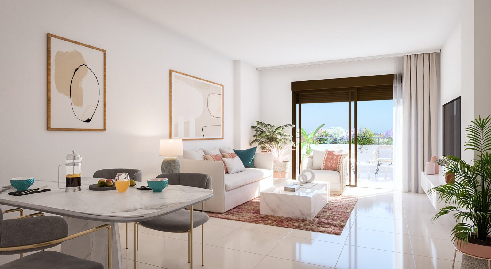 Nowoczesne apartamenty, 2 km od morza i 1 km od pola golfowego, Estepona