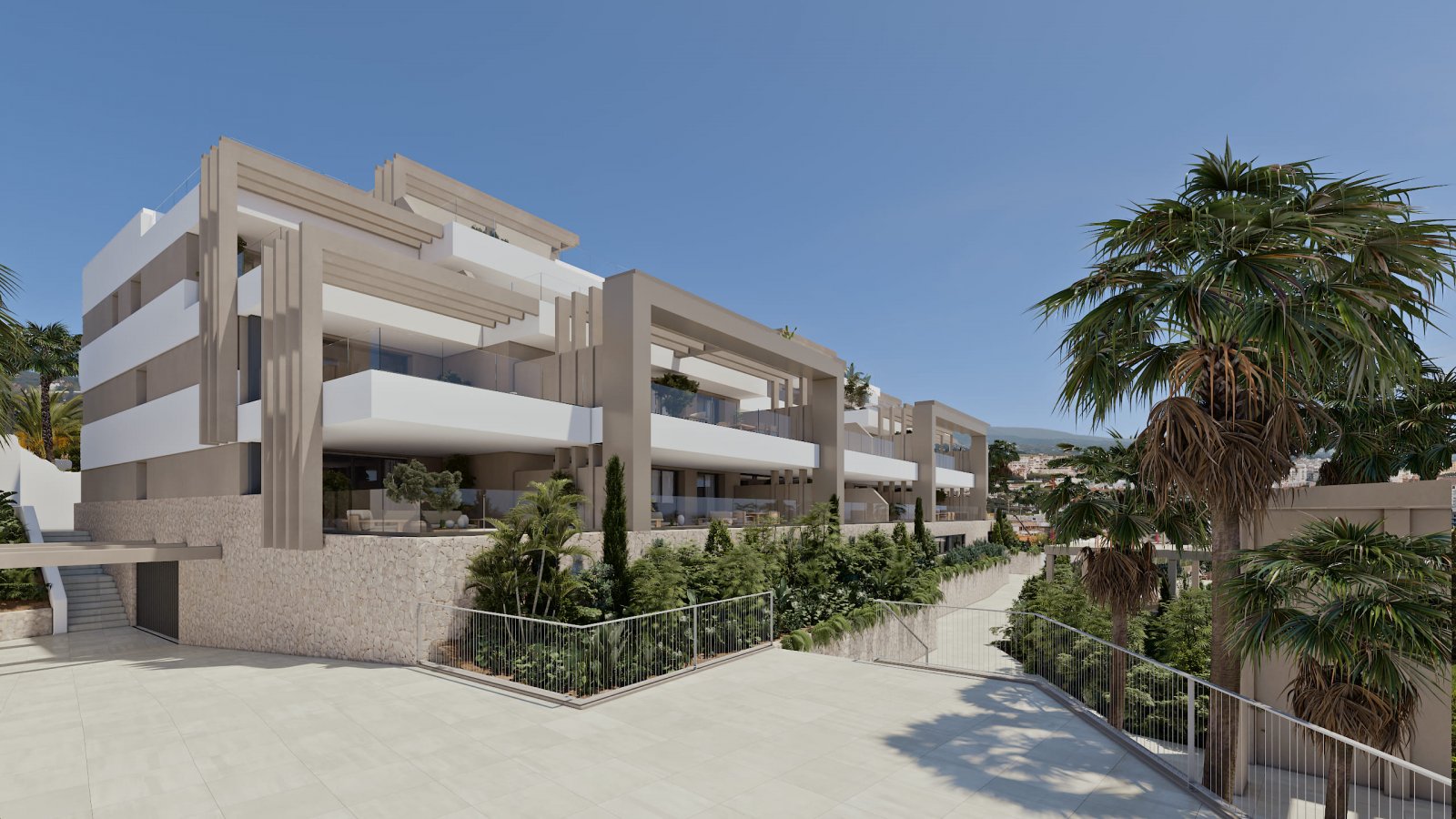 Luxusapartments am Meer mit Pool und Garten, Estepona