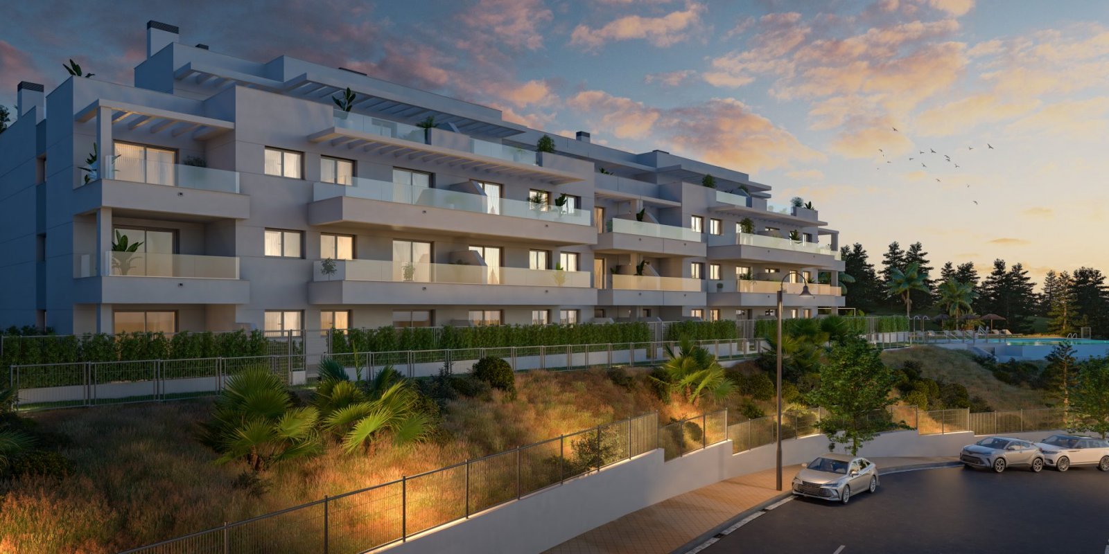 Moderne Apartments, 1 km vom Meer und Golfplatz entfernt, Las Lagunas de Mijas